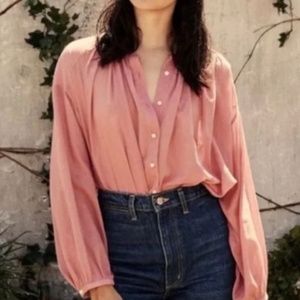 Doen Jane Blouse in Cosmo Pink XS EUC